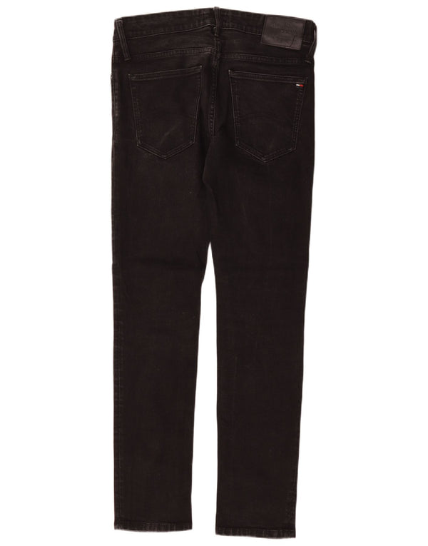 Jeans skinny masculino Tommy Hilfiger W32 L32 algodão preto