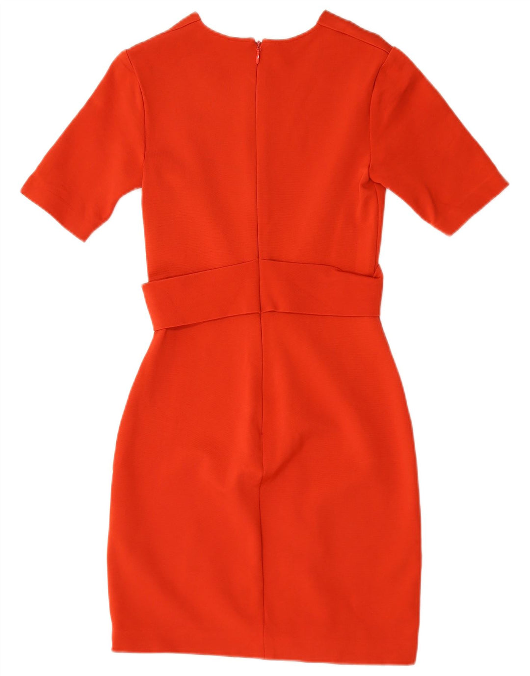 Vestido bainha feminino Reiss UK 8 pequeno viscose vermelha