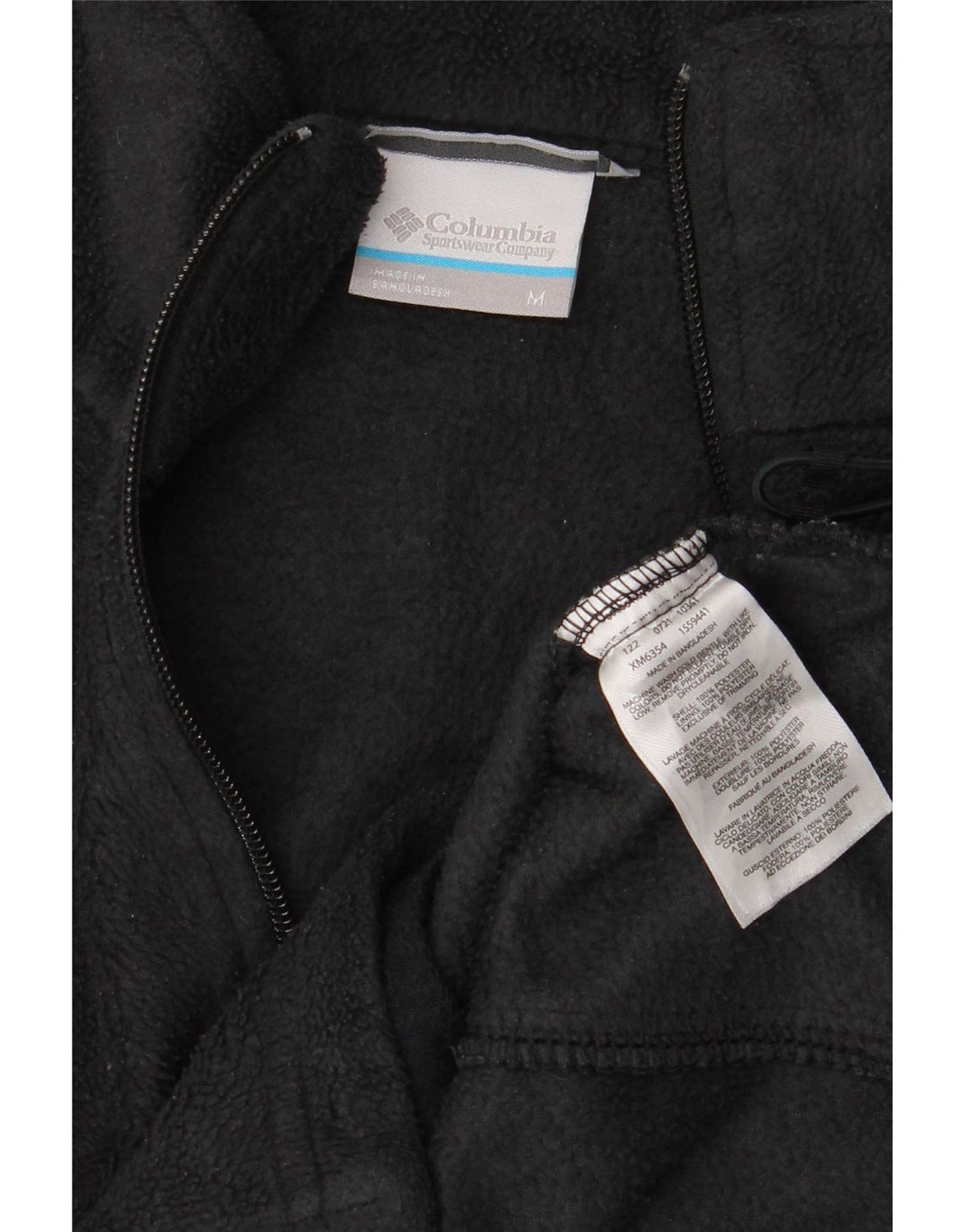 Jaqueta de lã masculina Columbia UK 38 poliéster preto médio