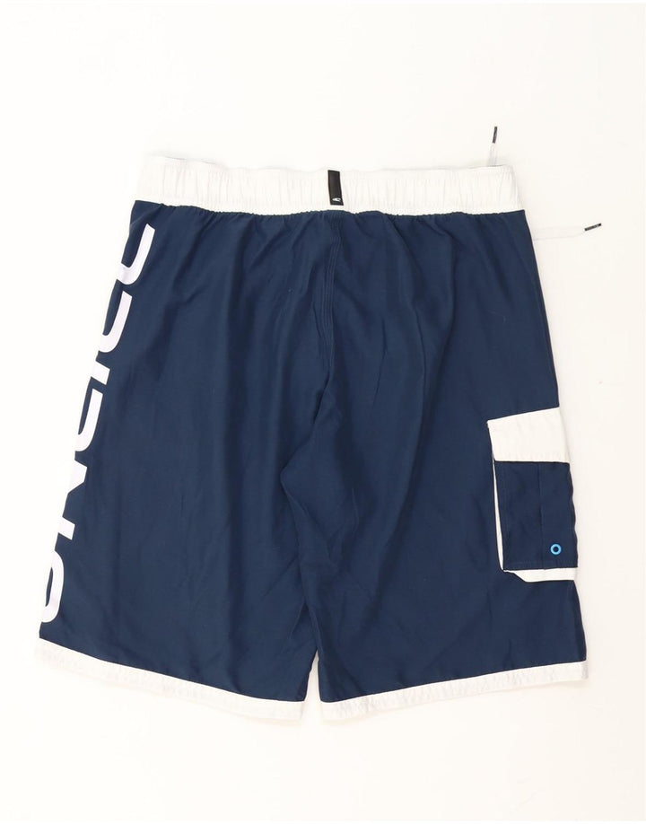 Shorts de natação masculino O'Neill gráfico grande bloco colorido azul marinho