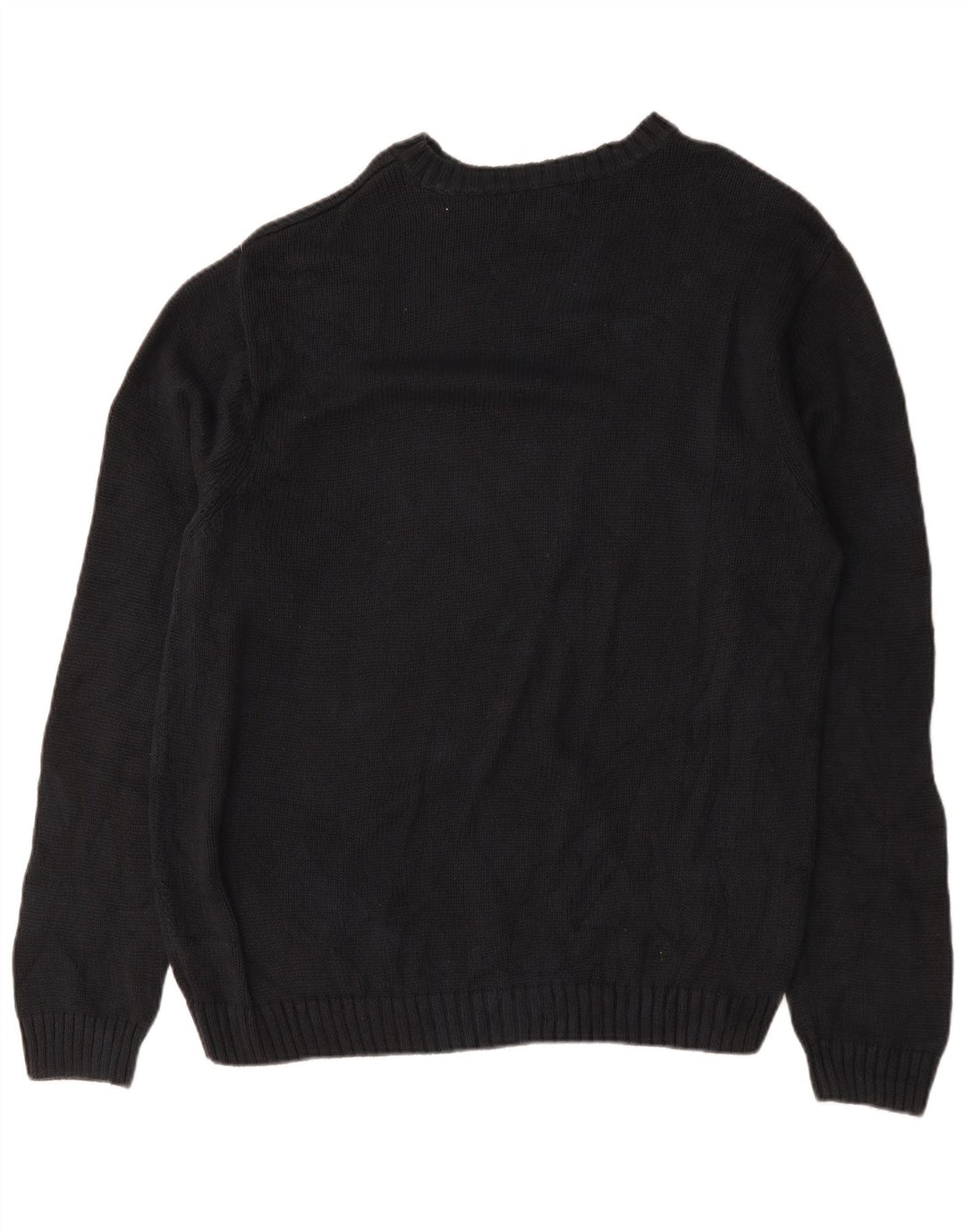 Suéter masculino Chaps com gola canoa XL azul marinho algodão