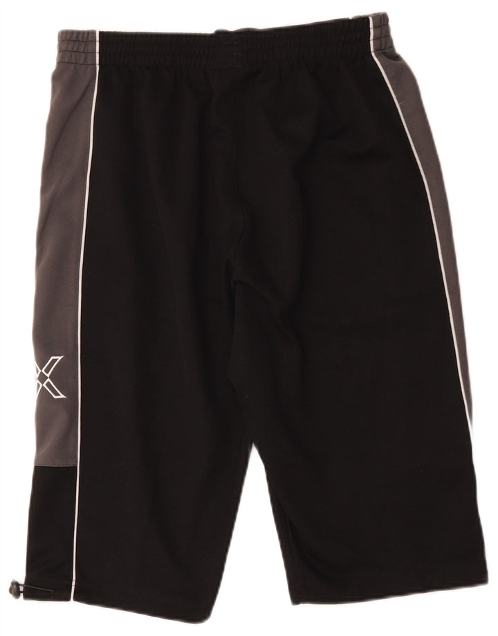 Bermuda esportiva masculina Umbro, bermuda gráfica, grande, preta, colorida, poliéster