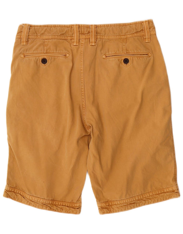 Fat Face Mens Chino Shorts Grande W34 Algodão Amarelo