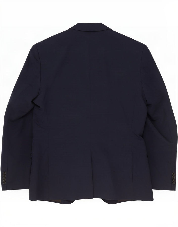 Jaqueta blazer masculina de 2 botões Jack & Jones EU 56 3XL azul marinho poliéster