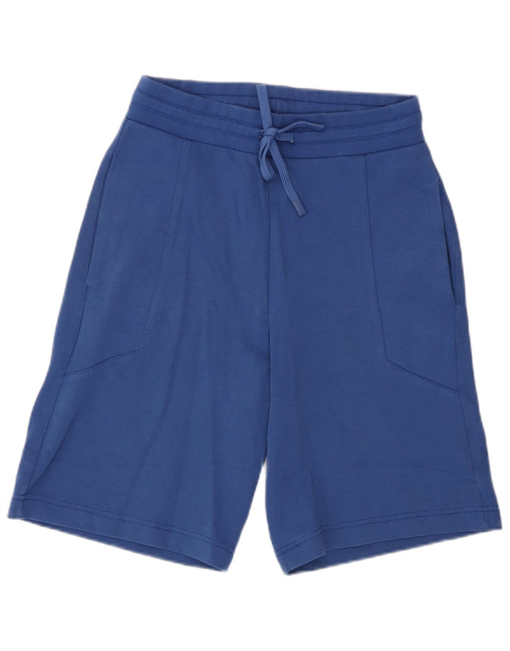 Zara Mens Sport Shorts Pequeno Azul Algodão