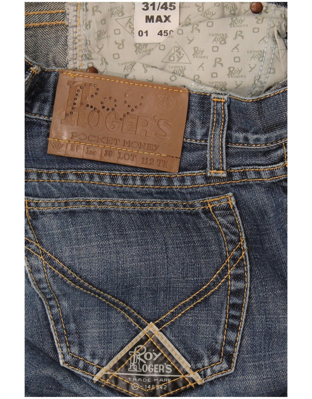 Calça jeans feminina Roy Rogers W31 L31 azul algodão