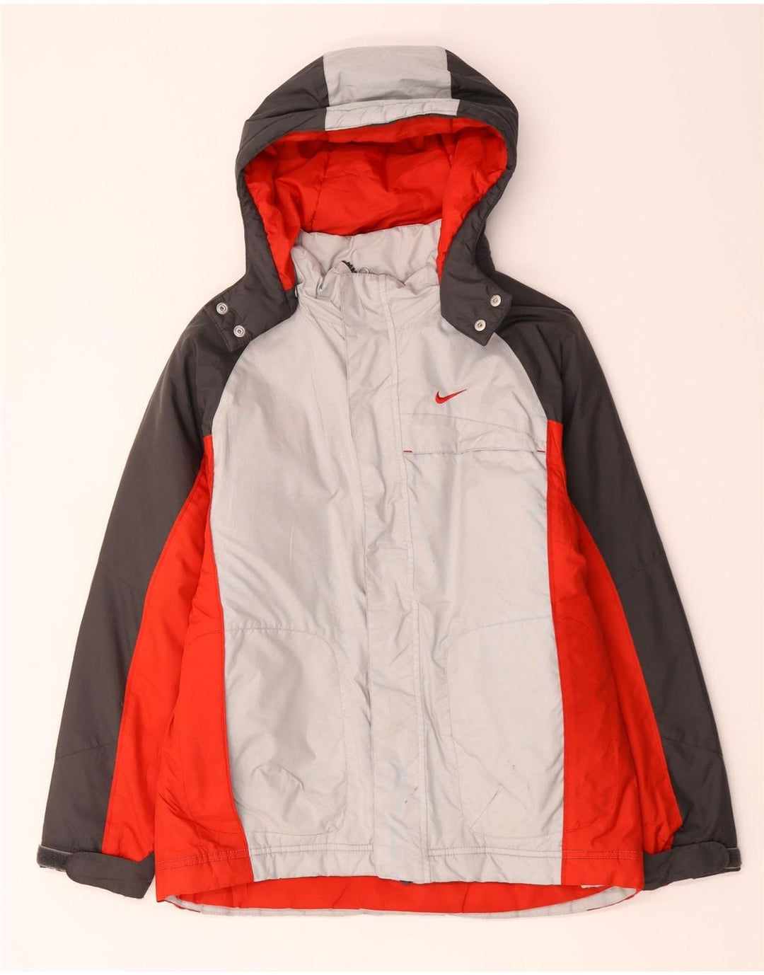 Jaqueta corta-vento Nike Boys Graphic 12-13 anos grande multicolorida