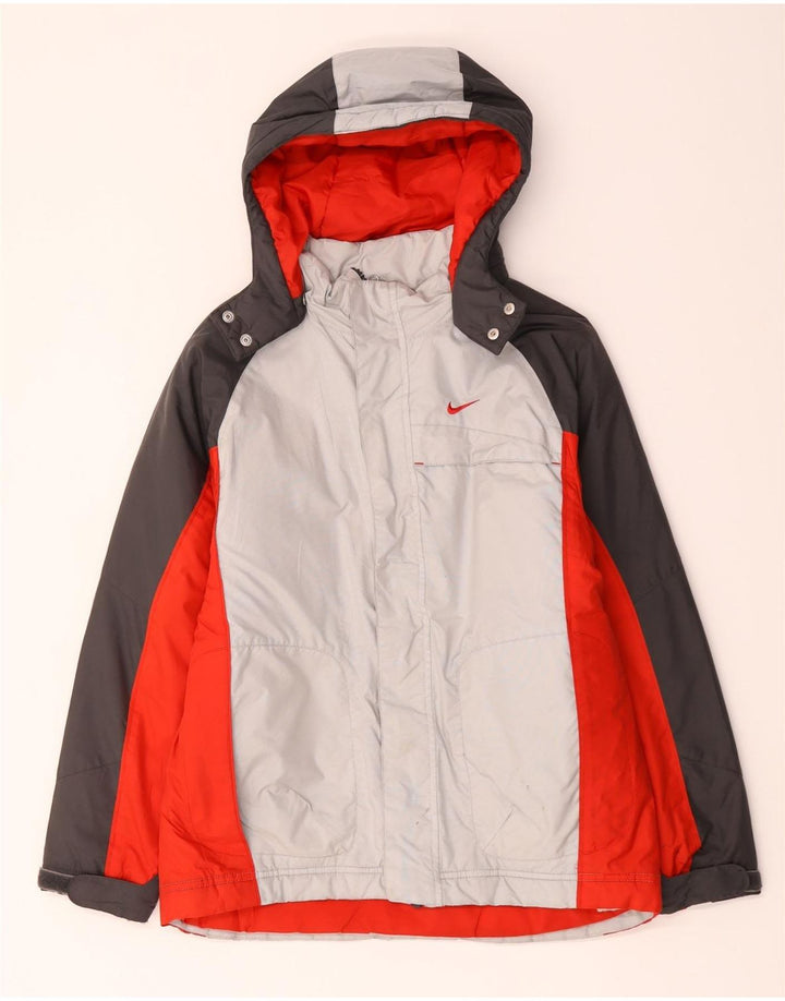 Jaqueta corta-vento Nike Boys Graphic 12-13 anos grande multicolorida