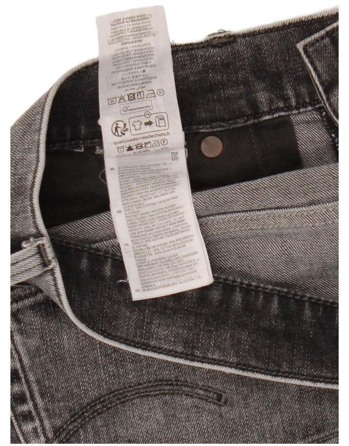 Calça jeans masculina regular cônica G-Star W34 L34 algodão cinza