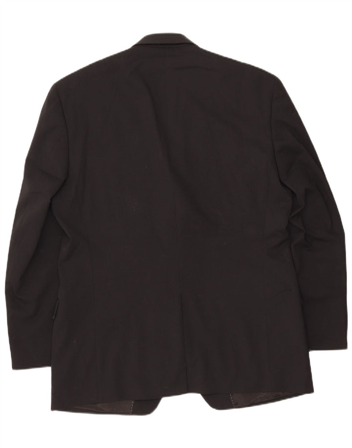 Jaqueta blazer masculina Chaps com 2 botões UK 42 XL lã preta