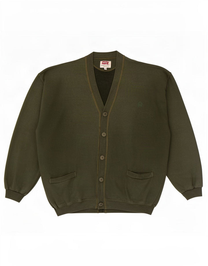 Rifle Suéter Cardigan Masculino XL Algodão Cáqui
