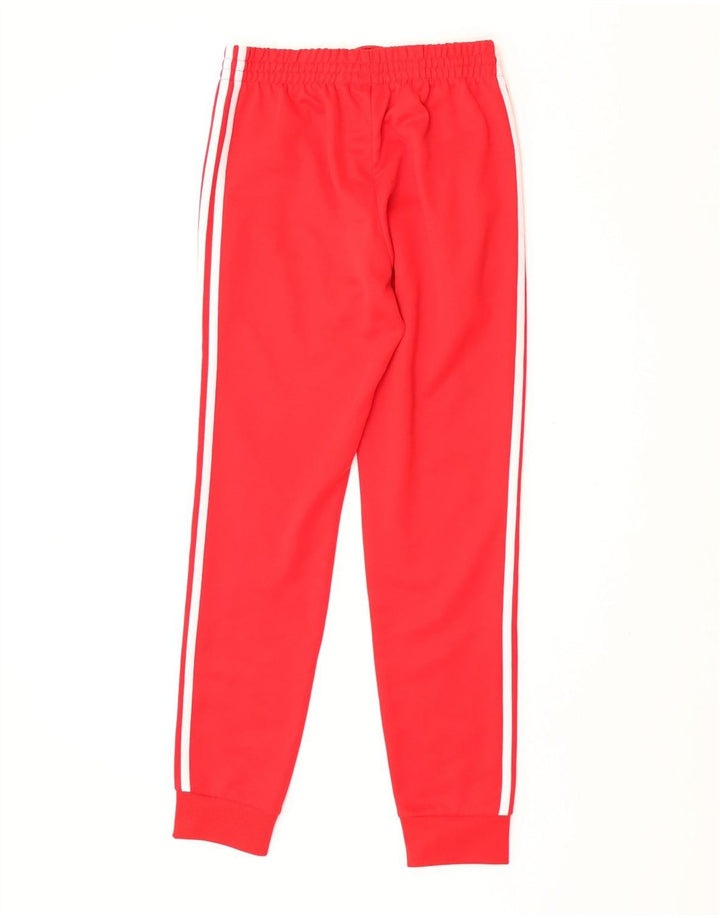 Adidas Mens Treino Calças Joggers Pequeno Poliéster Vermelho