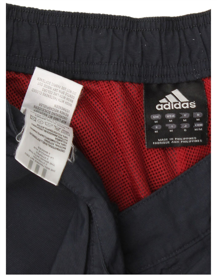 Adidas Mens Joggers Cargo Calças Médio W32 L31 Azul Marinho Poliamida