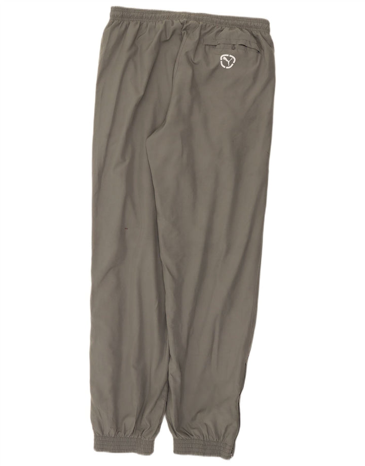 Calça de treino masculina PUMA joggers grande poliéster cinza