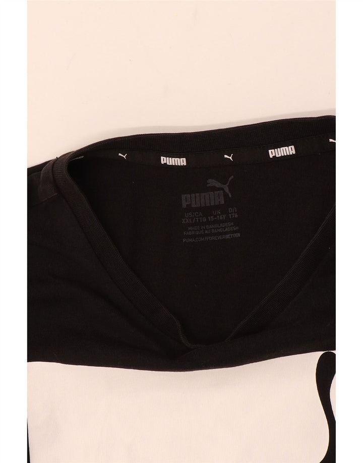 Camiseta PUMA Meninos Graphic 15-16 Anos Preto