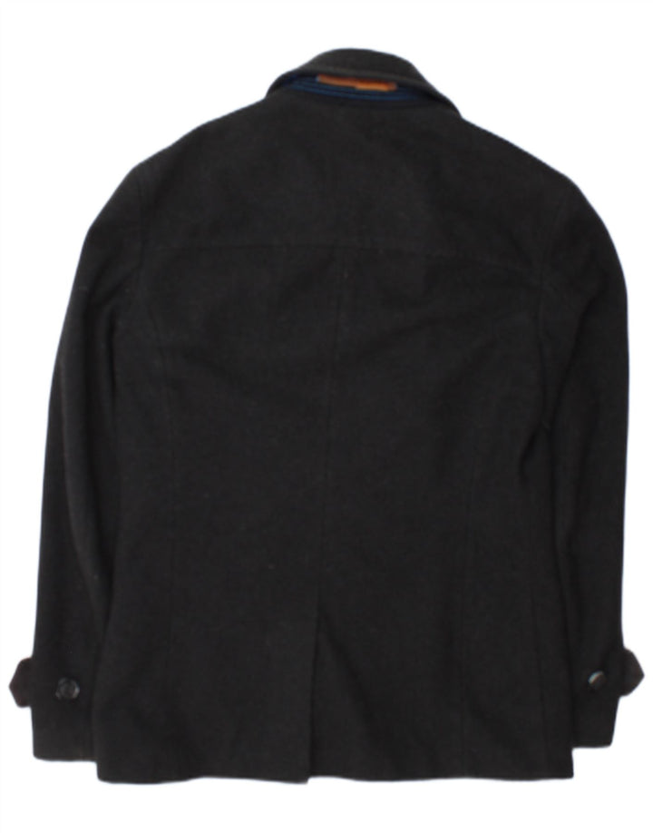 Casaco masculino Superdry Commodity Pea UK 38 lã cinza médio