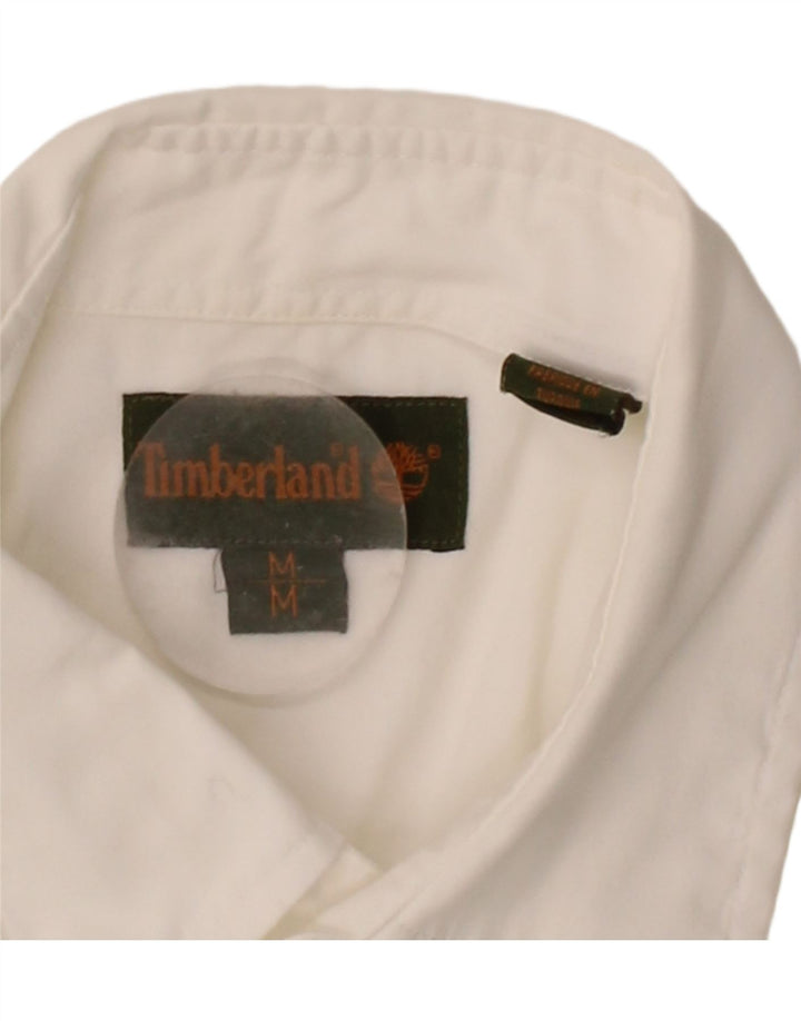 Camisa masculina de manga curta TIMBERLAND médio algodão branco