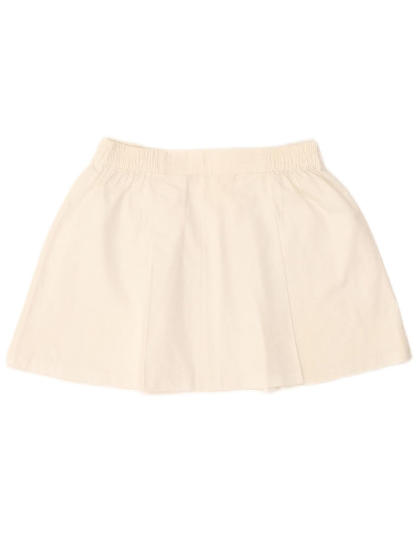 Saia de tênis feminino Diadora UK 10 pequeno poliéster branco