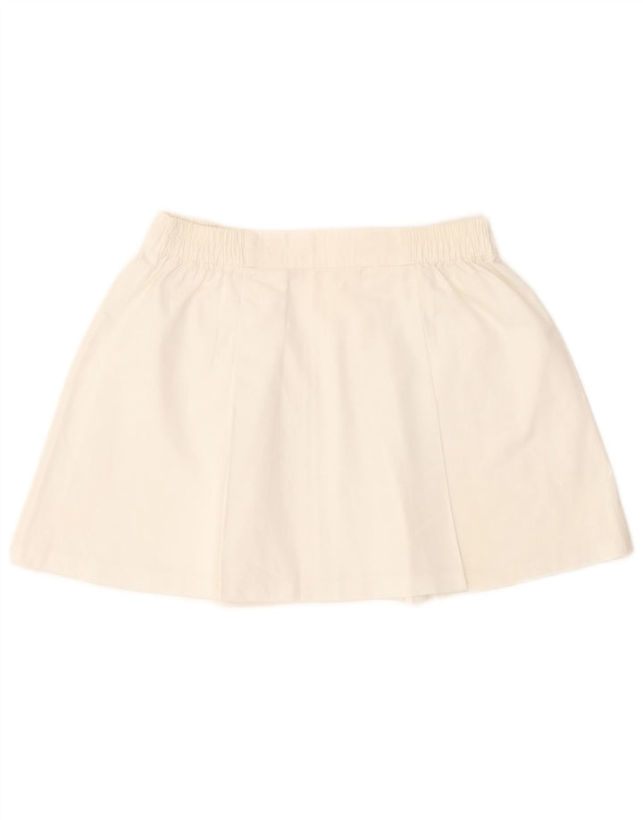 Saia de tênis feminino Diadora UK 10 pequeno poliéster branco