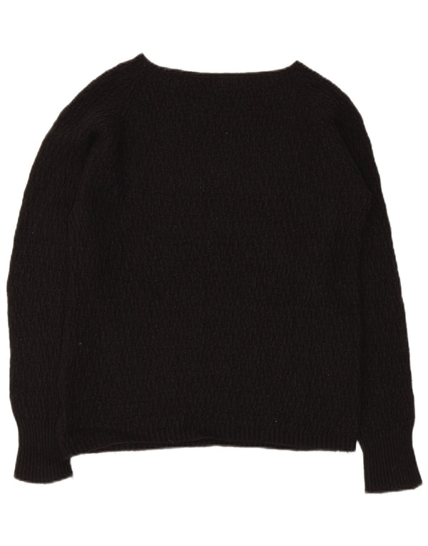 Suéter feminino Gas com gola canoa UK 8 pequeno preto