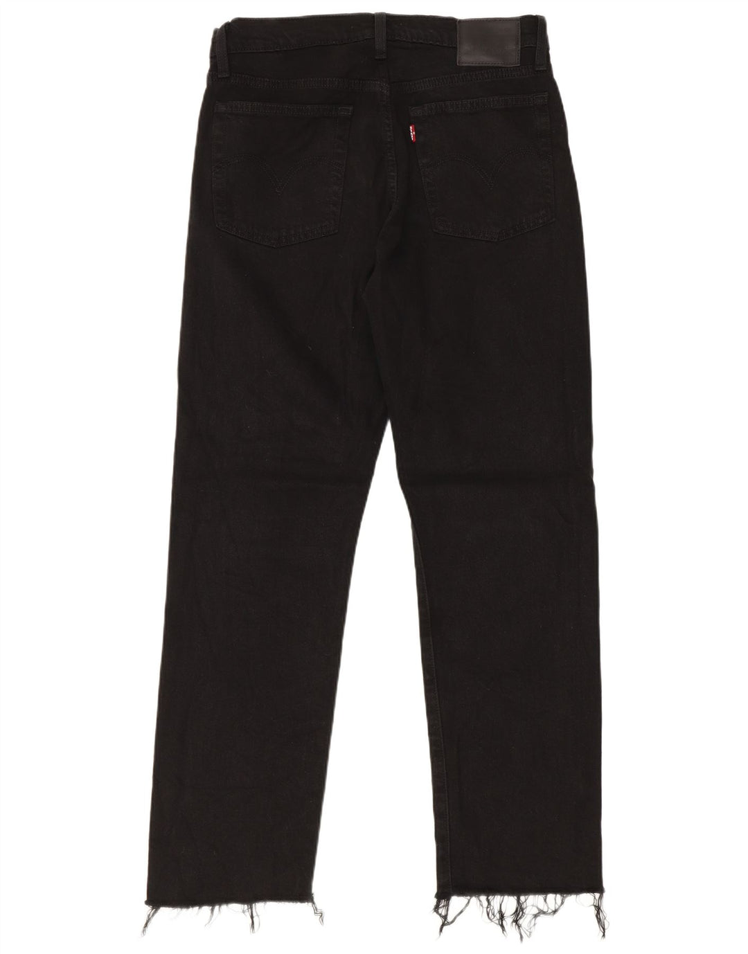 Calça jeans feminina Levi's Wedgie Straight W27 L28 algodão preto