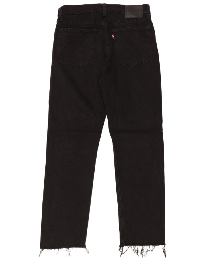 Calça jeans feminina Levi's Wedgie Straight W27 L28 algodão preto