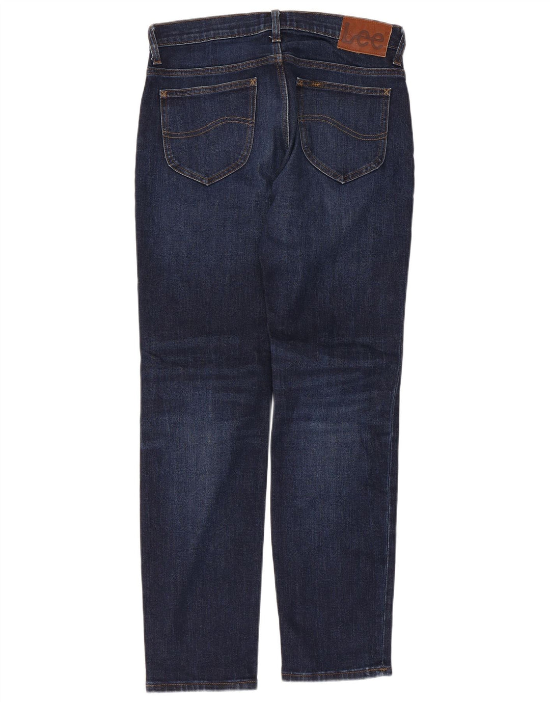 LEE Mens Rider Slim Jeans W30 L30 Azul Marinho Algodão