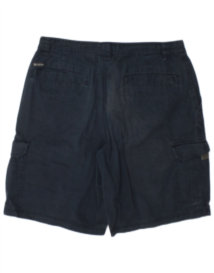 Columbia Mens Cargo Shorts W34 Grande Algodão Azul Marinho