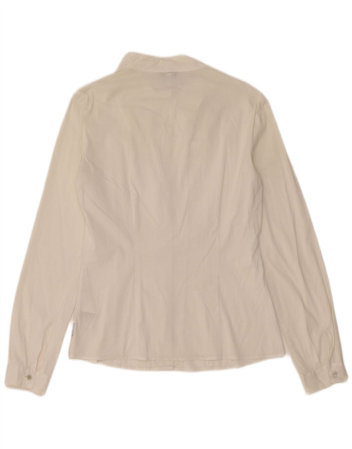 Camisa feminina Armani Jeans US 4 pequena algodão branco