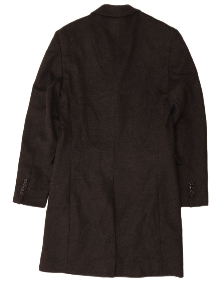 Sobretudo masculino Zara UK 36 pequeno poliéster cinza