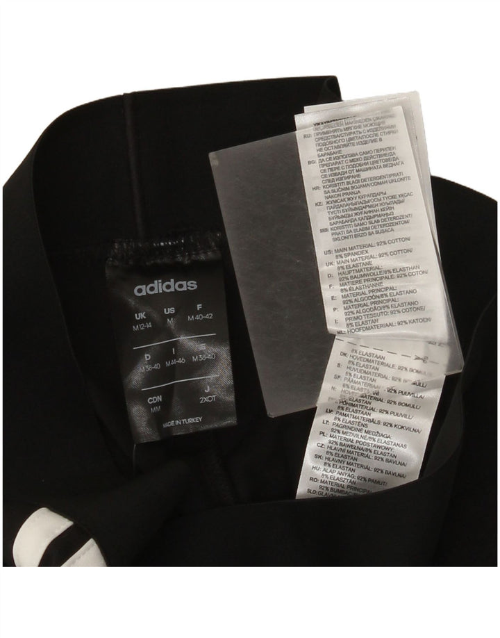 Leggings Adidas Femininas UK 12/14 Médio Algodão Preto