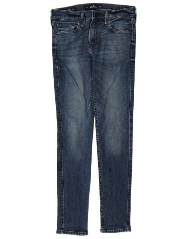 Jeans skinny femininos Hollister W30 L32 algodão azul