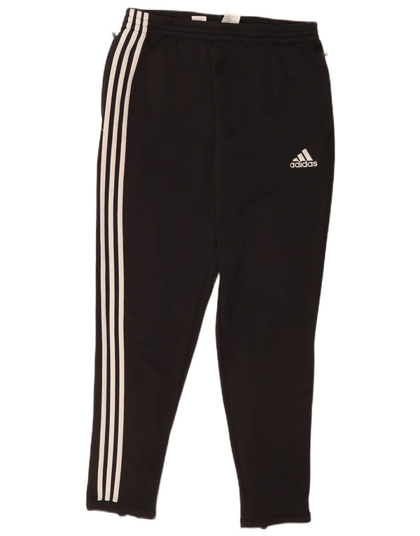 Calças de treino masculinas Adidas UK 46/48 XL poliéster preto