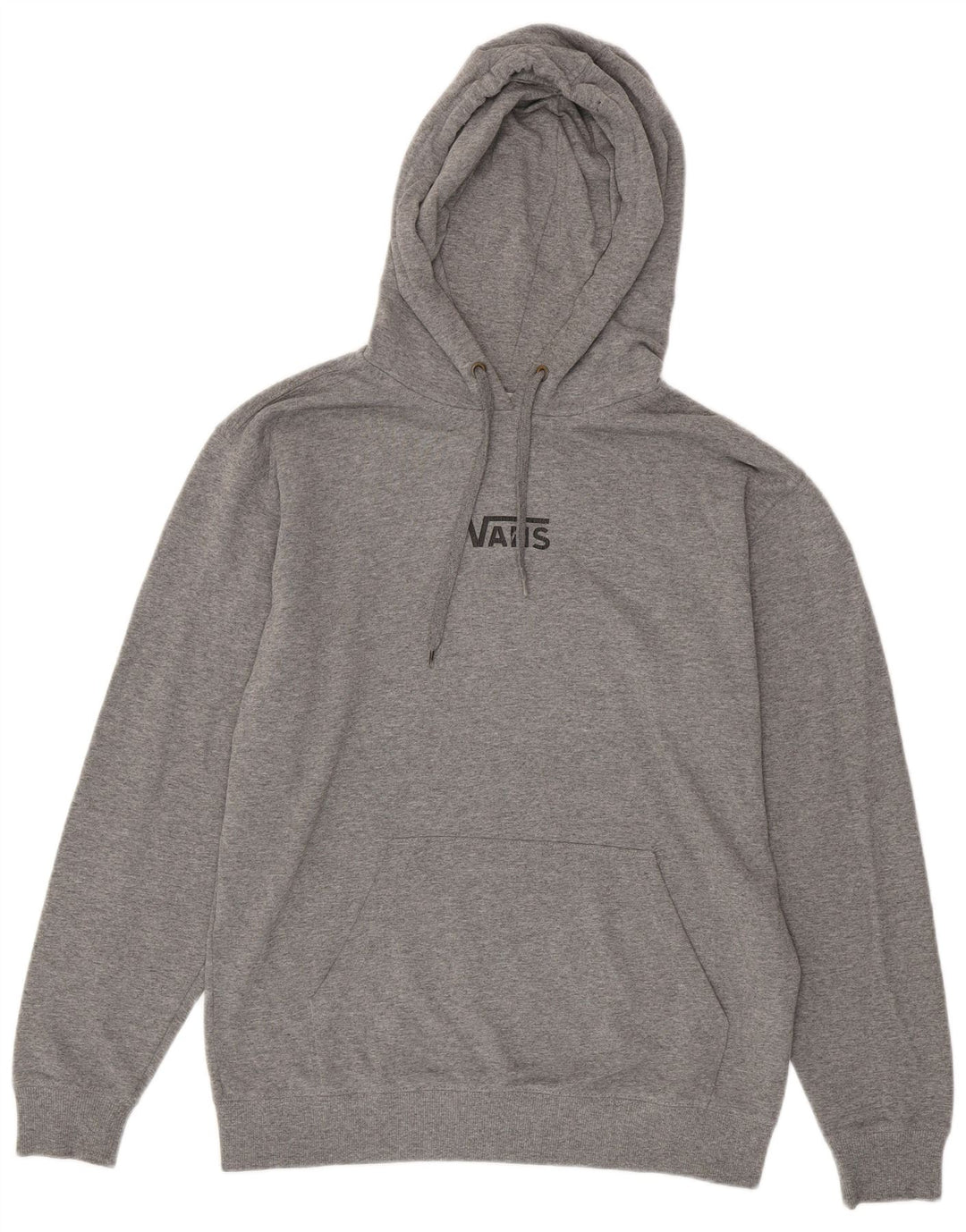 VANS Mens Hoodie Jumper Médio Cinza Flecked Algodão