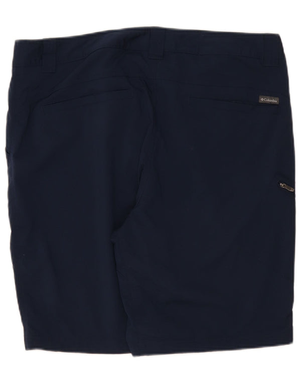 Bermuda cargo masculina Columbia Omni-Shade W38 XL azul marinho nylon