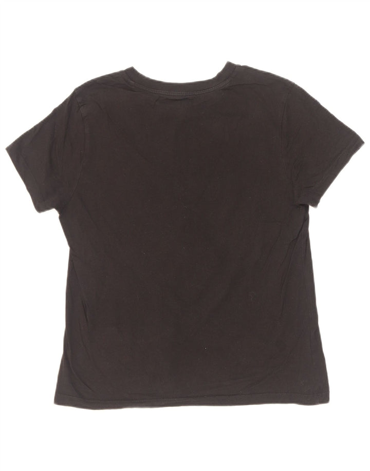 Camiseta feminina Vans com estampa gráfica UK 12 médio algodão preto