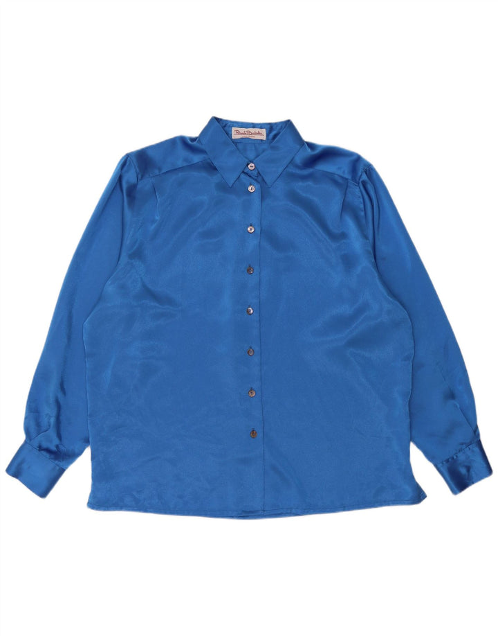 Blusa oversized feminina Renato Balestra IT 50 XL azul poliéster