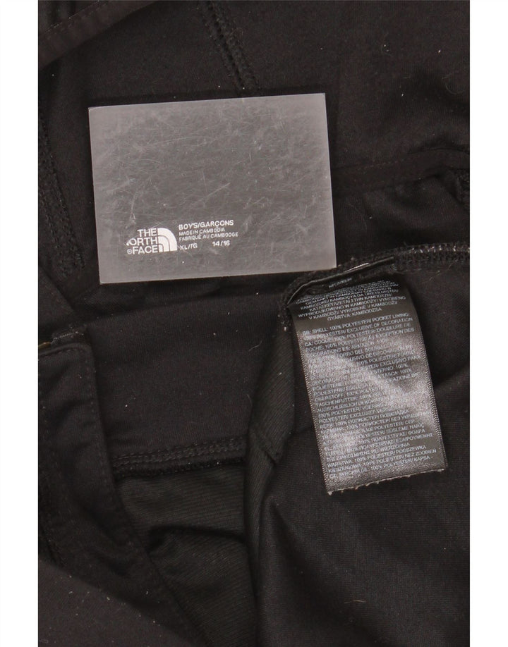 Suéter com capuz e zíper THE NORTH FACE Boys 14-15 anos XL preto poliéster