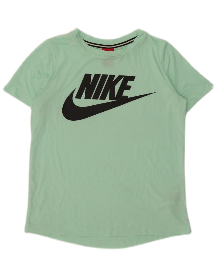 Camiseta Nike Feminina Graphic Top UK 10 Pequena Verde Poliéster