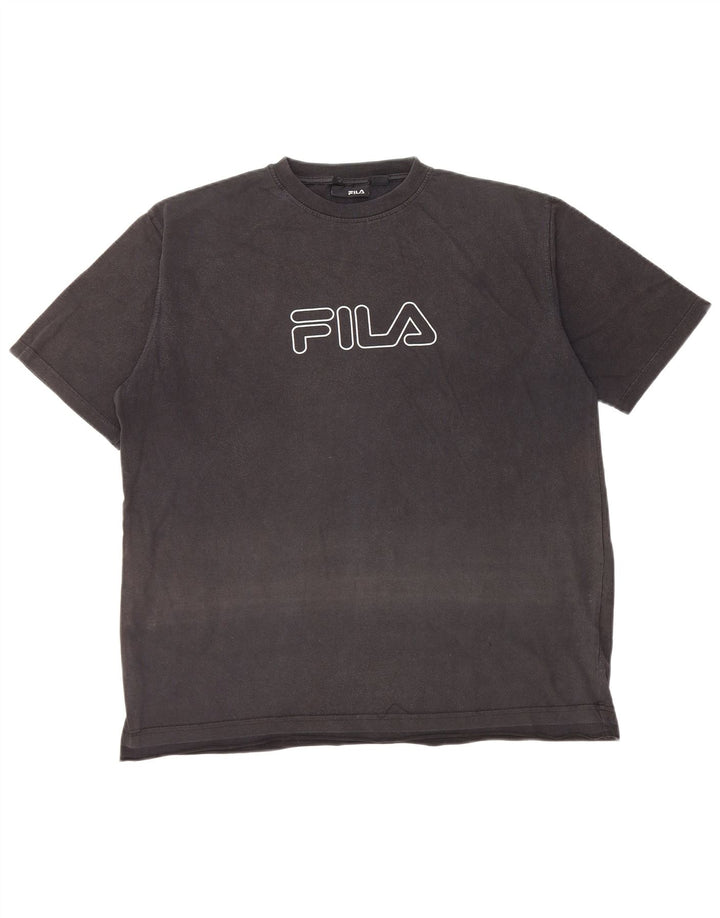 Camiseta Feminina Fila Graphic UK 16 Grande Preto