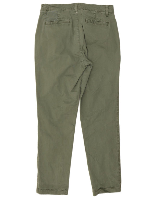 Calça feminina Gap Girlfriend Slim Cropped EUA 6 Médio W30 L26 Cáqui