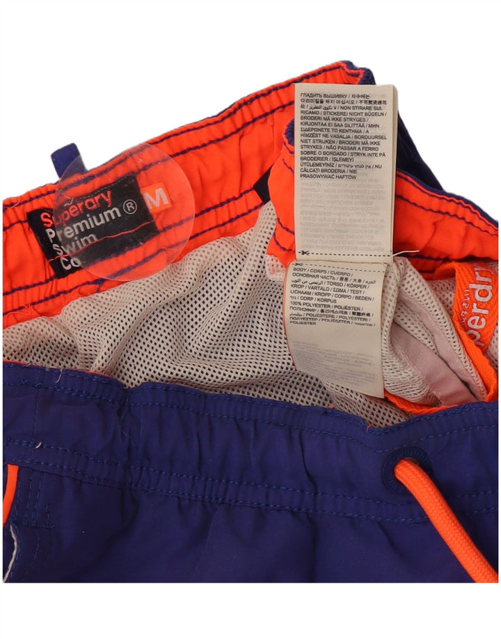 Shorts de natação masculino Superdry médio roxo poliéster