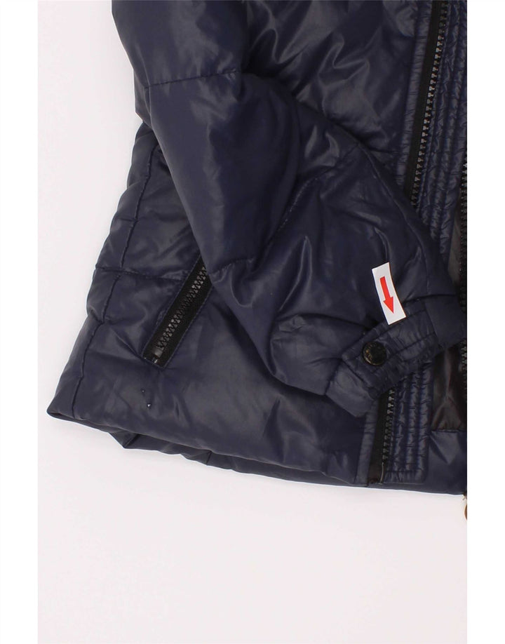 Jaqueta Moncler Baby Boys acolchoada 18-24 meses azul marinho poliamida