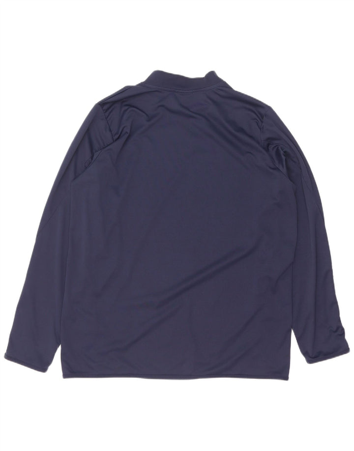 Diadora Masculino Top Manga Longa XL Azul Marinho Colourblock Poliéster