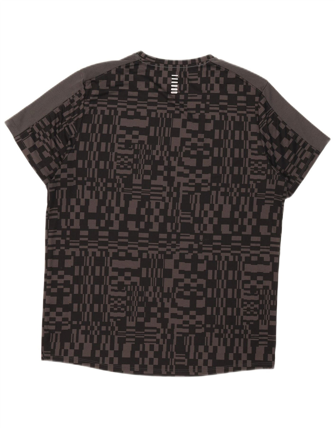 Camiseta masculina Under Armour Heat Gear grande poliéster geométrico preto
