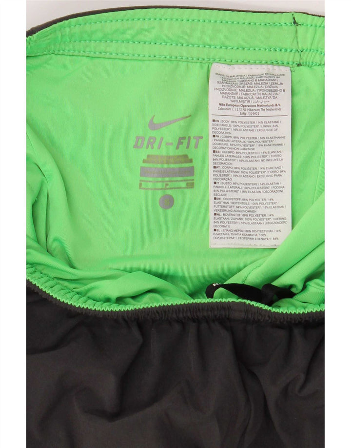 Shorts esportivos regulares masculinos Nike pequenos cinza colorblock poliéster esportivo