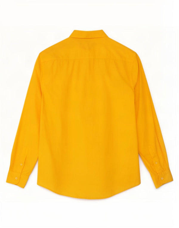 Camisa masculina Calvin Klein Jeans grande algodão amarelo