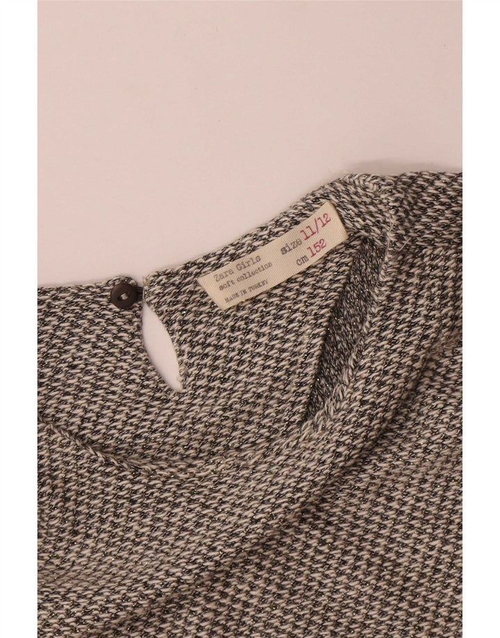 Vestido feminino Zara Shift 11-12 anos viscose manchada cinza