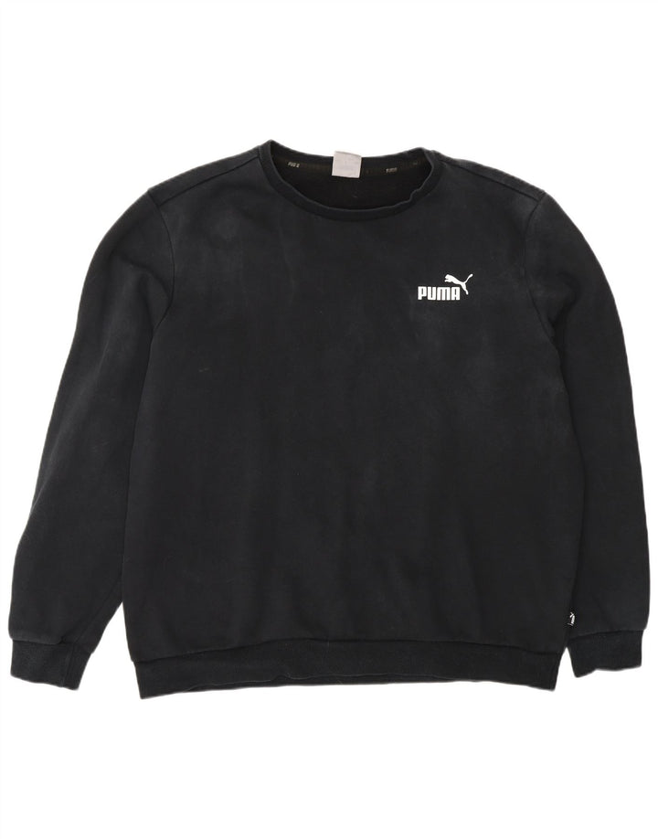 Puma Mens Moletom Jumper XL Algodão Preto