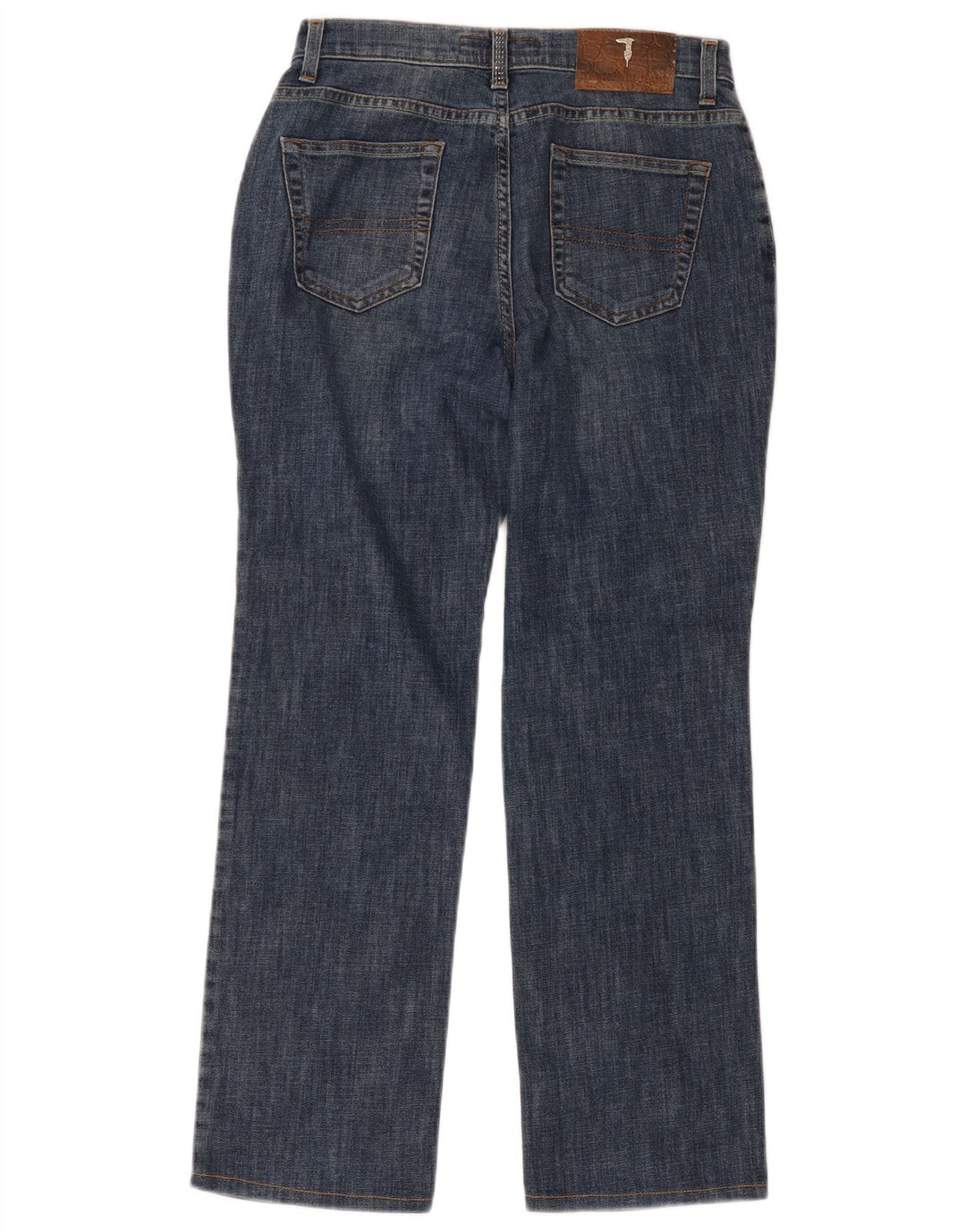 Jeans retos femininos Trussardi W27 L27 algodão azul